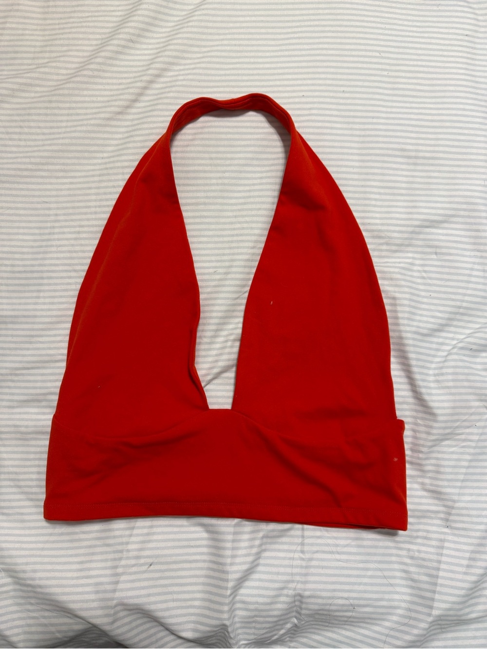 wild fable Bright Red Halter Crop Top